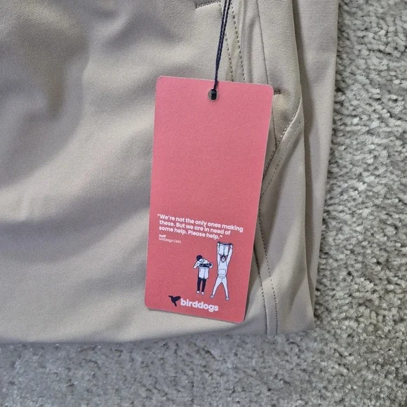 Birddogs Boom For Your Boomstick Mens XL Jogger Pants Lined Athleisure Golf City
